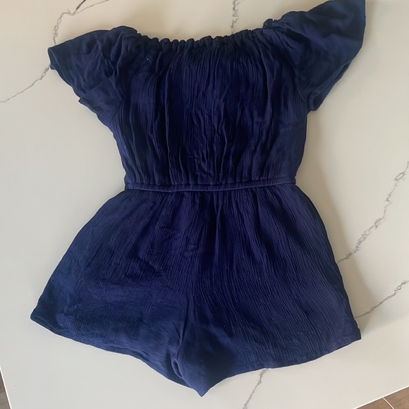 Navy blue girls romper size 7 - Picture 6 of 6